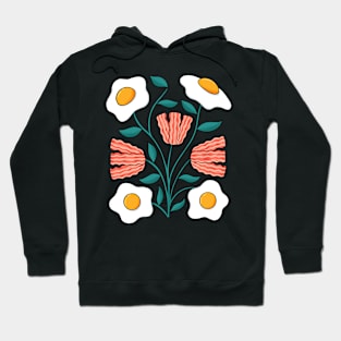 Eggs and Bacons Flowers Hoodie